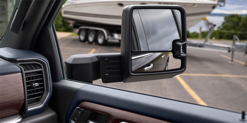 2026 Chevrolet Silverado 3500 HD towing mirror for enhanced trailer visibility