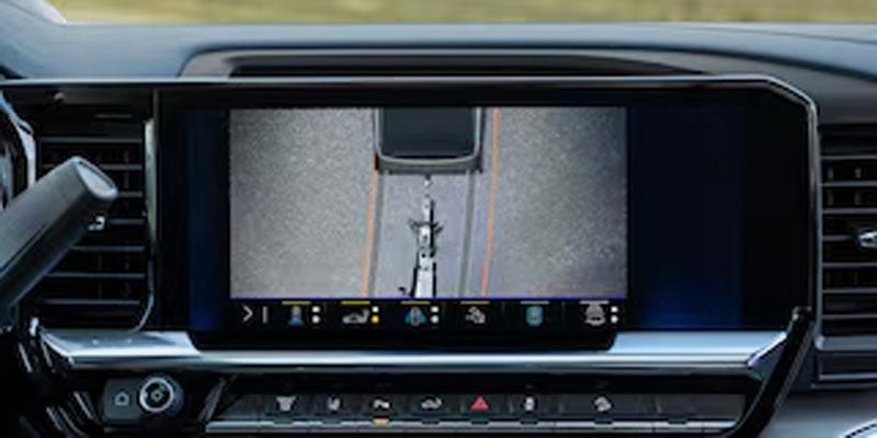 2026 Chevrolet Silverado 3500 HD trailer camera system with rear visibility display