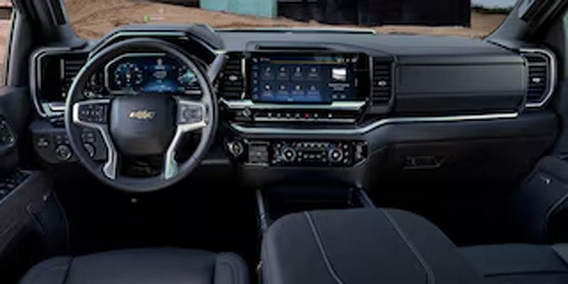 2026 Chevrolet Silverado 3500 HD premium interior with driver-focused dashboard